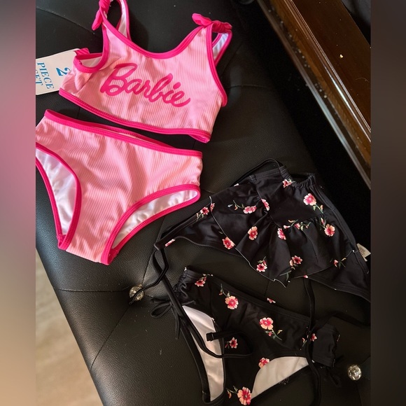 💓🖤NWT- 2 SUPER CUTE LITTLE GIRL BIKINIS SZ 5&6💓🖤 - Picture 2 of 12